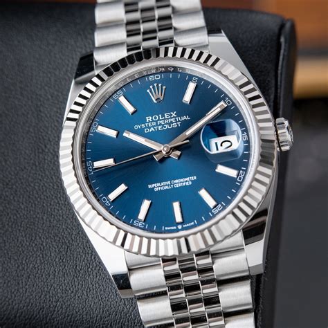 datejust 41 blue face.